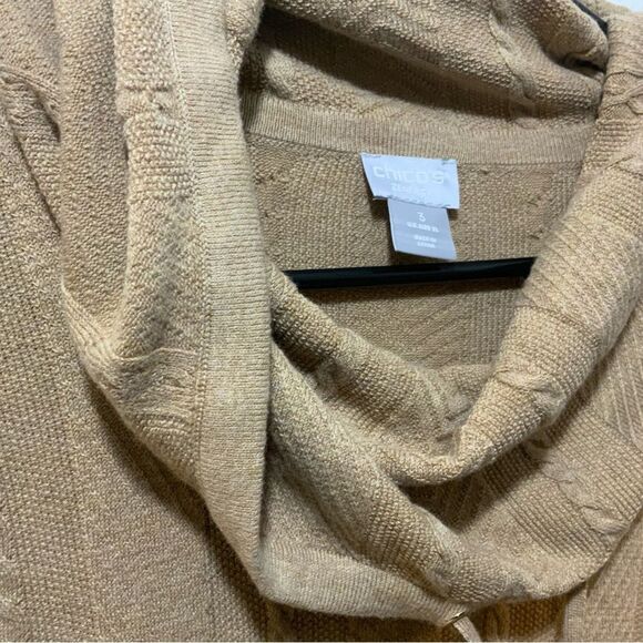 NWT Chico's Zenergy Cotton Cashmere Cable Knit Sweater Womens Size 3 US XL - Picture 3 of 8